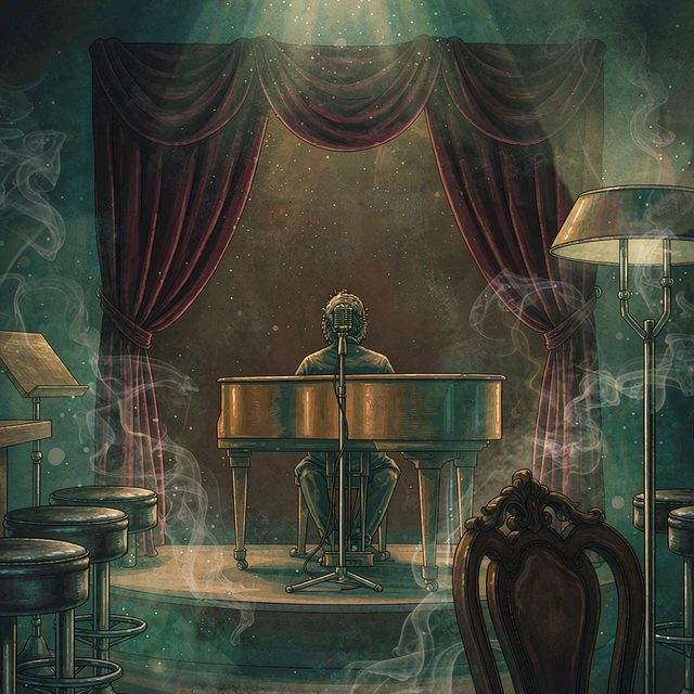 Warm jazz piano